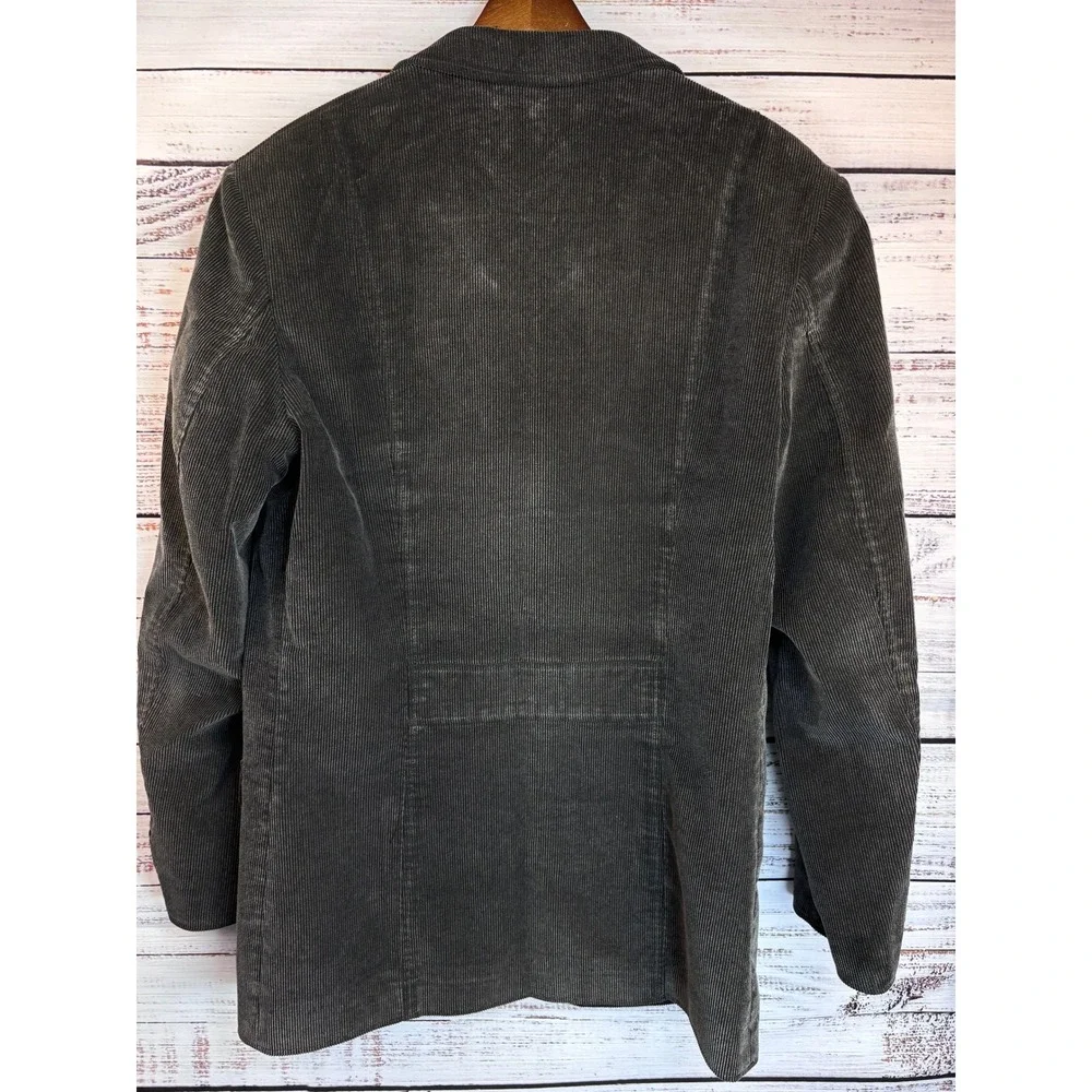 Claiborne Mens Brown Corduroy Blazer‎ Jacket 42L Business Casual